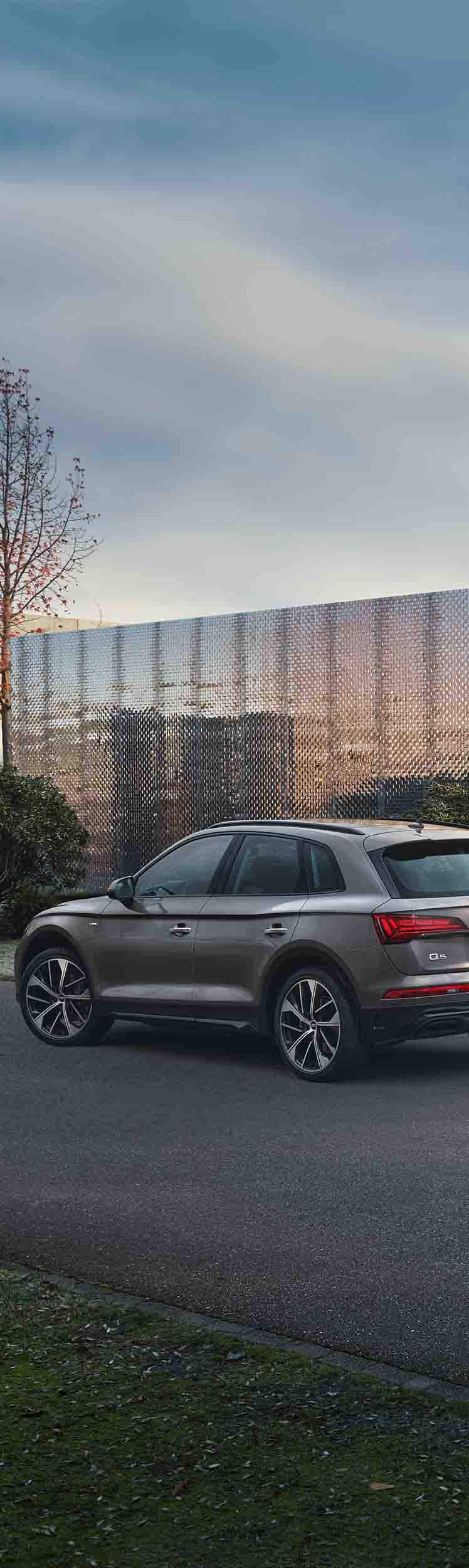 Audi Q5 seitliche Heckansicht