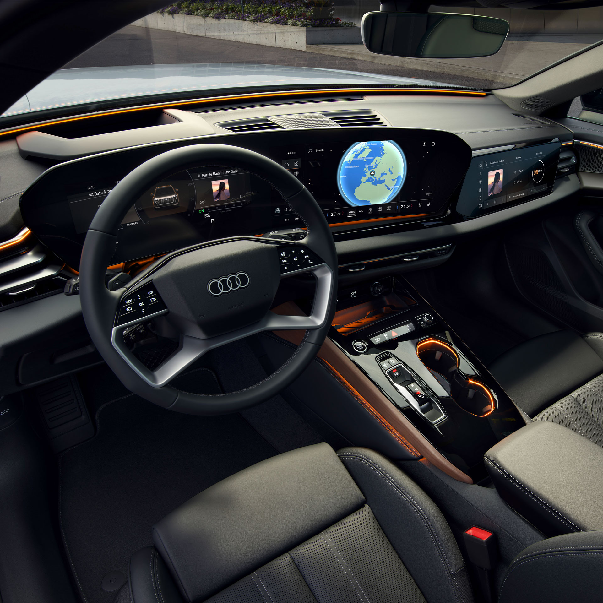 Audi A5 Avant interior MMI ecrã panorâmico