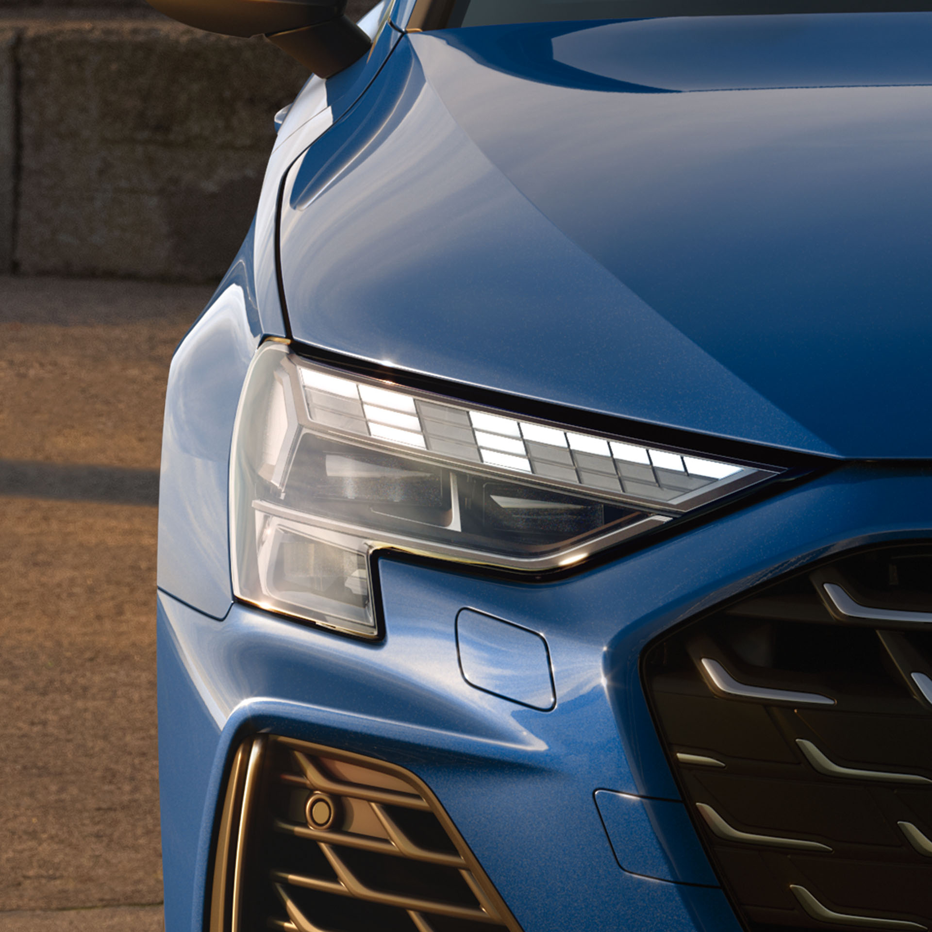 Farurile LED ale modelului Audi S3 Limuzină