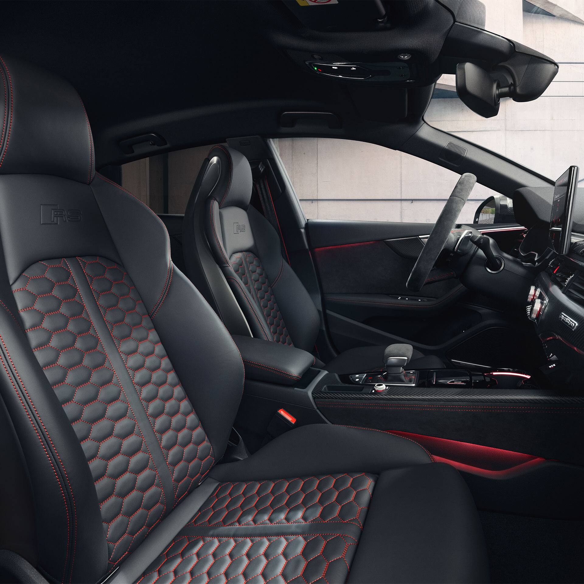 Audi RS 5 văzut din interior