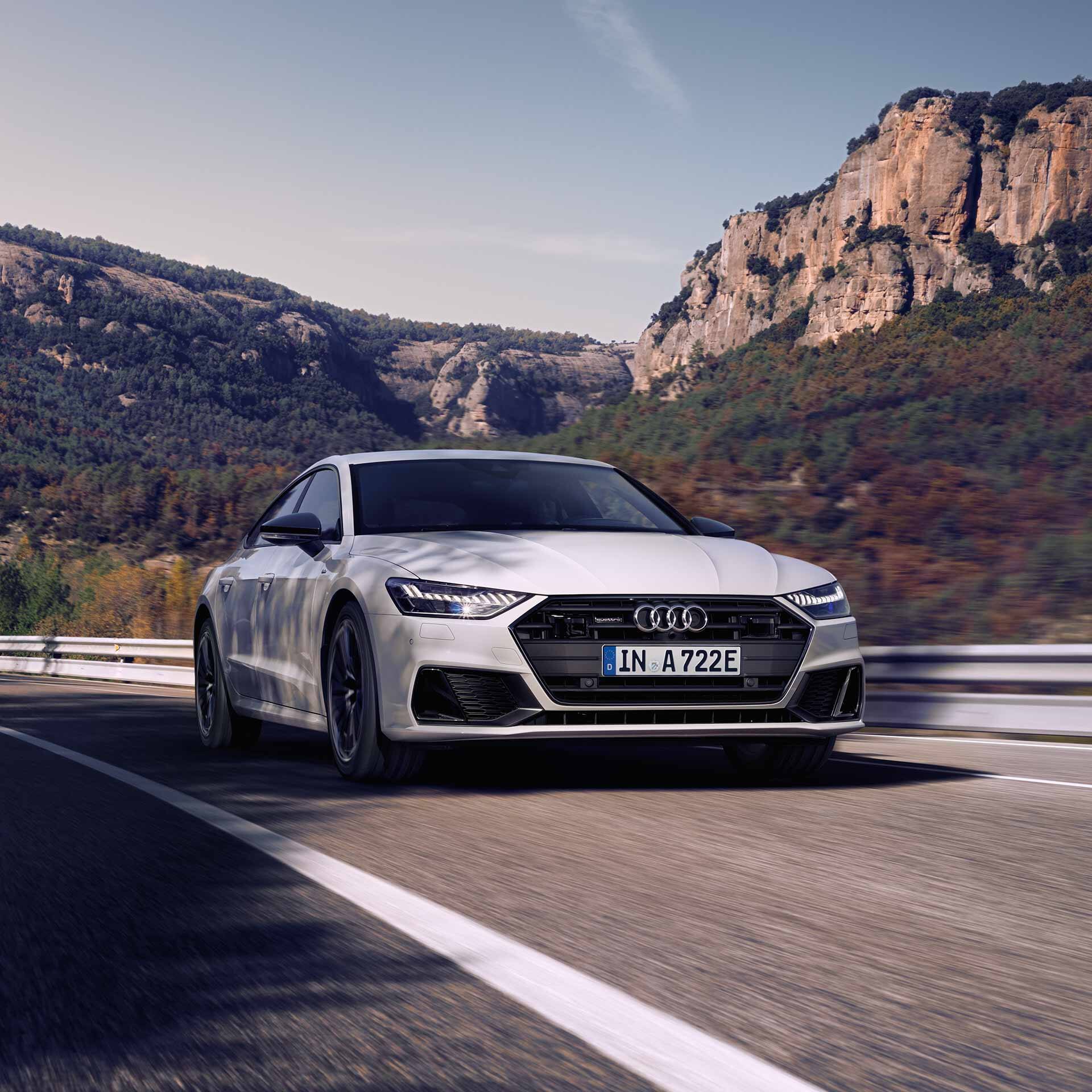 Audi A7 Sportback TFSI e dynamische Fahrt