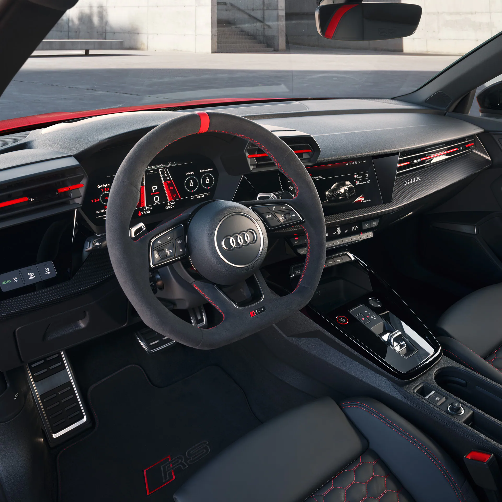 Audi RS 3 Sportback vnútorný priestor
