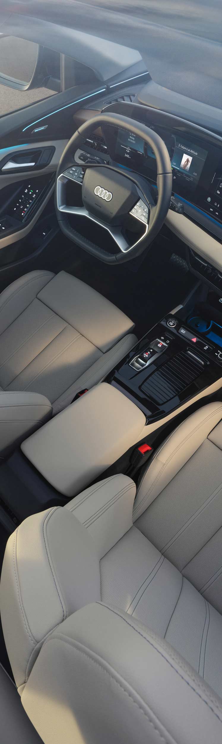 Interior do Audi Q6 e-tron
