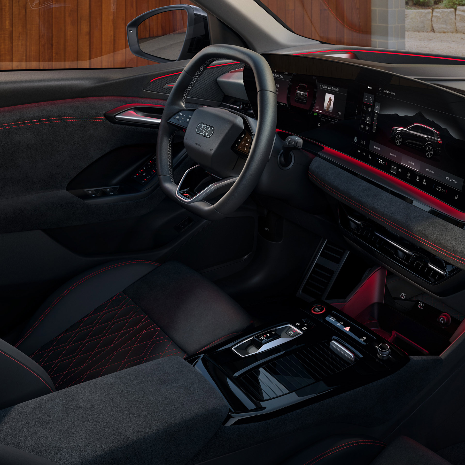 Voznikov prostor modela Audi SQ6 SUV e-tron