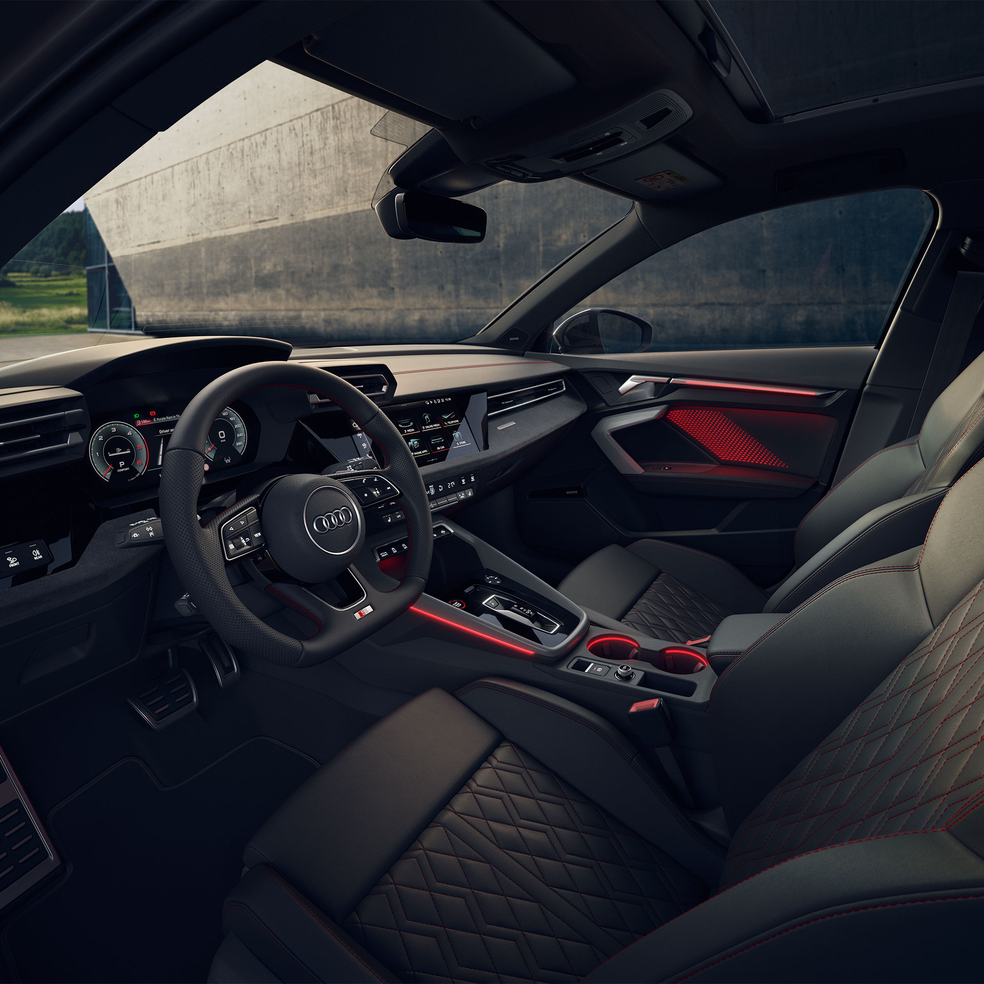 Notranjost vozila Audi S3 Sportback