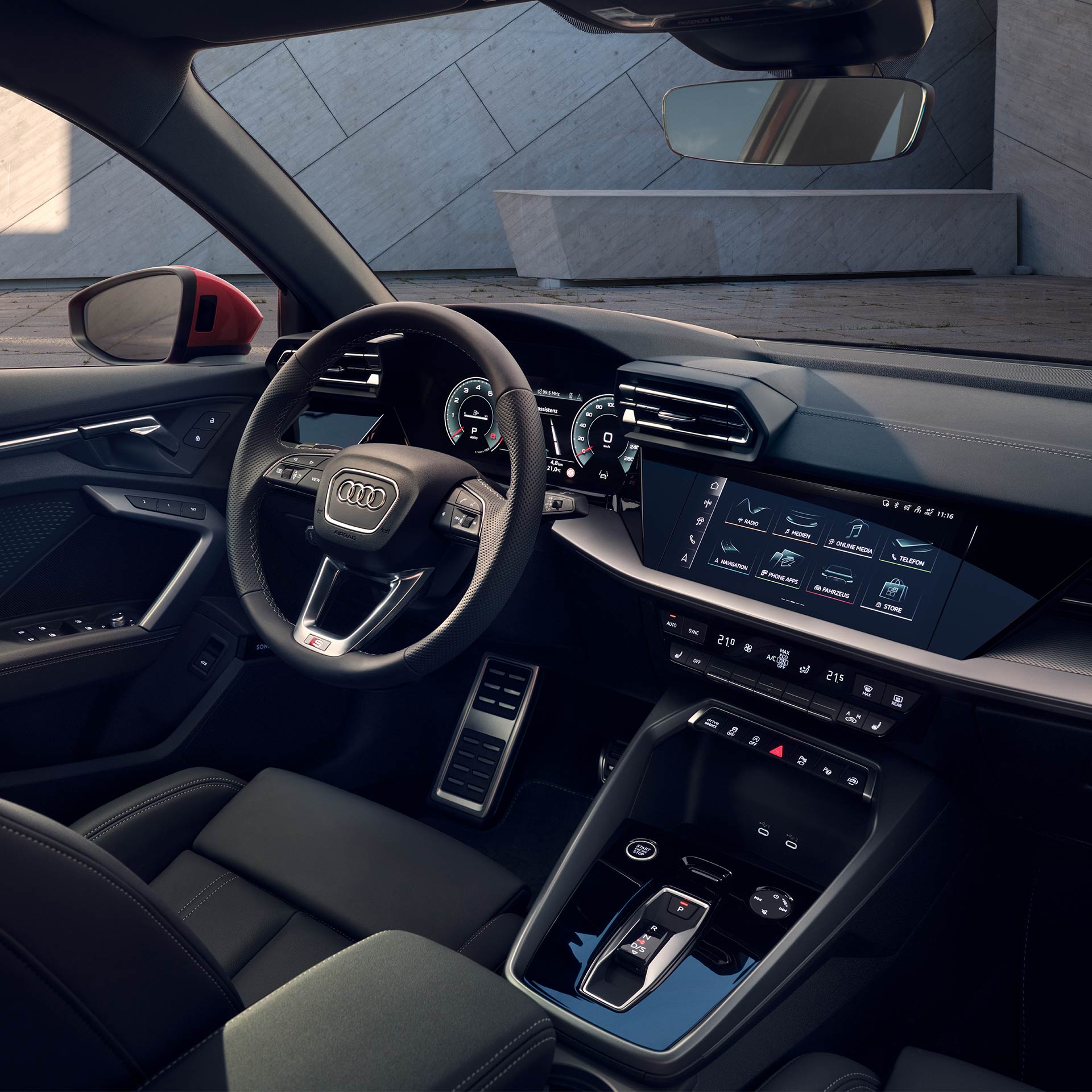 Audi A3 Limuzína vnútorný priestor vodiča