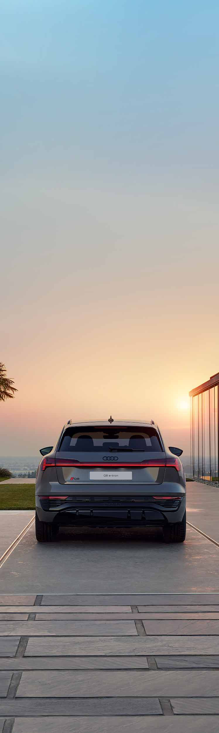 Audi Q8 e-tron Heckansicht