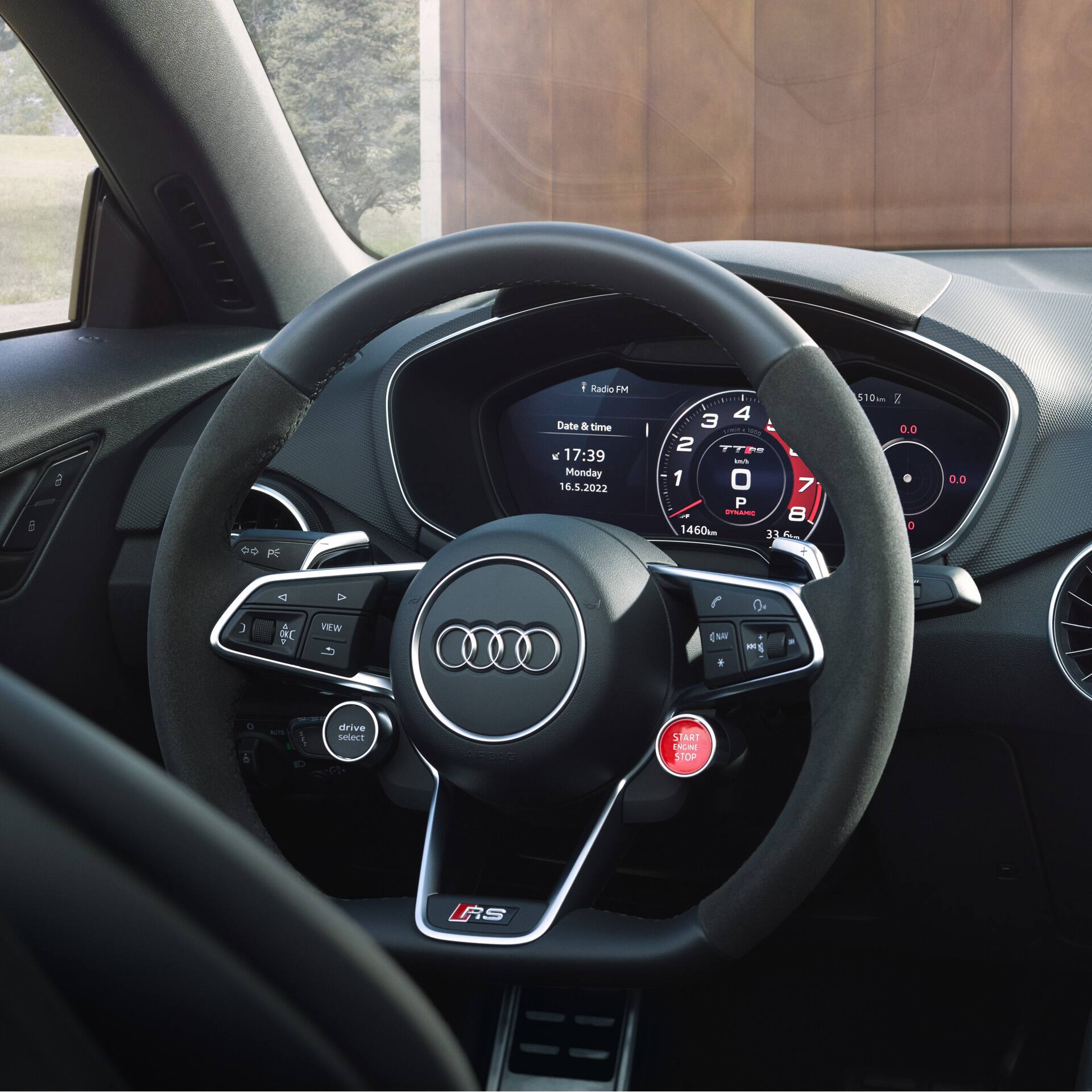 Audi virtual cockpit in dem TT RS Roadster