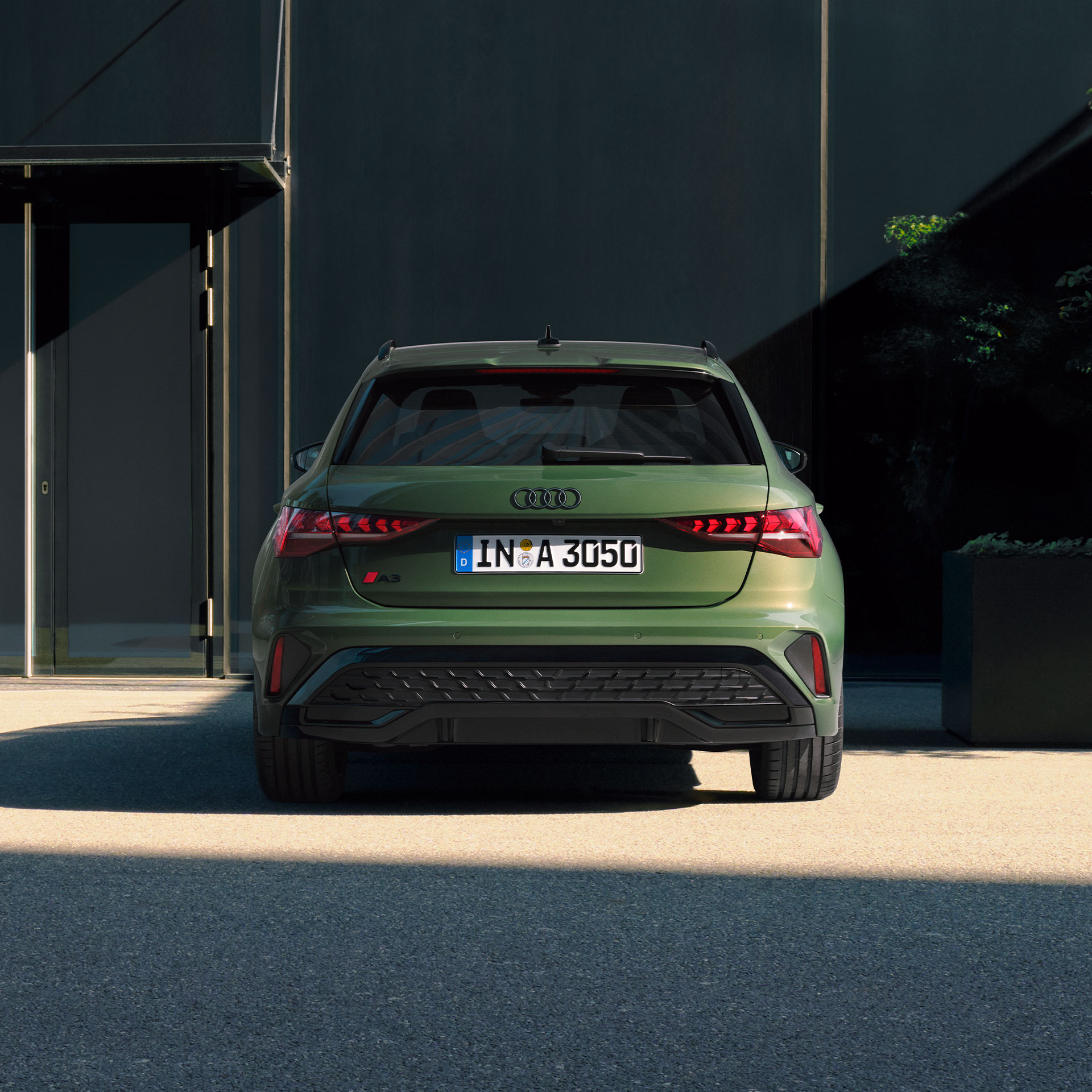 Audi A3 Sportback pohľad na zadné partie