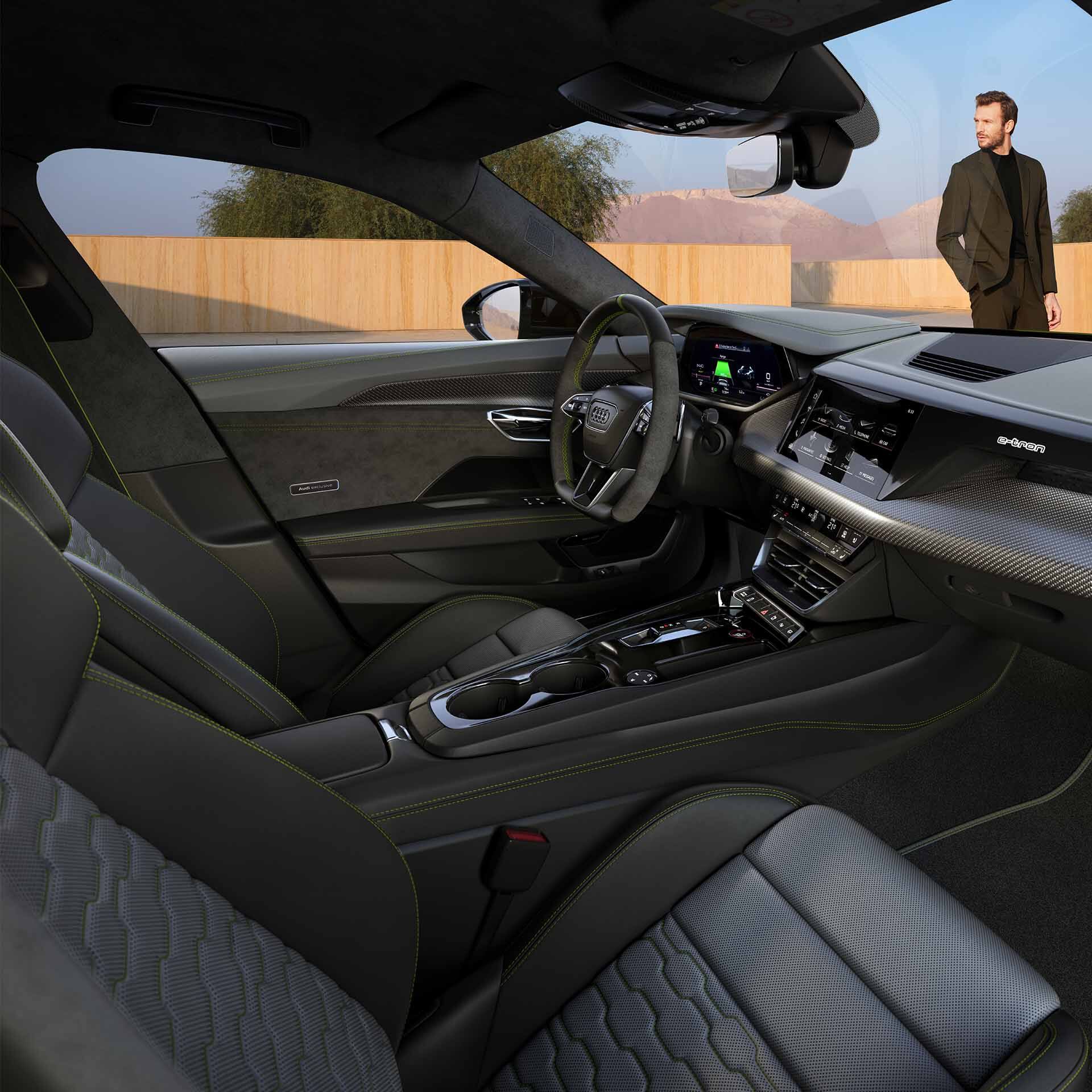Audi e-tron GT e brendshme me Audi ekskluzive