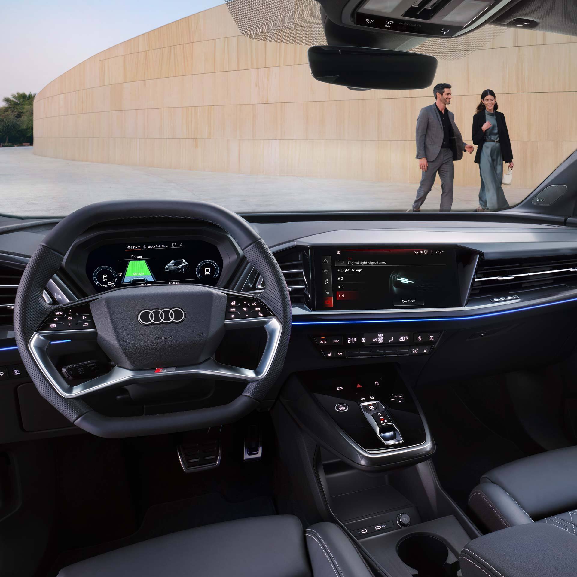 Audi Q4 Sportback e-tron la interior