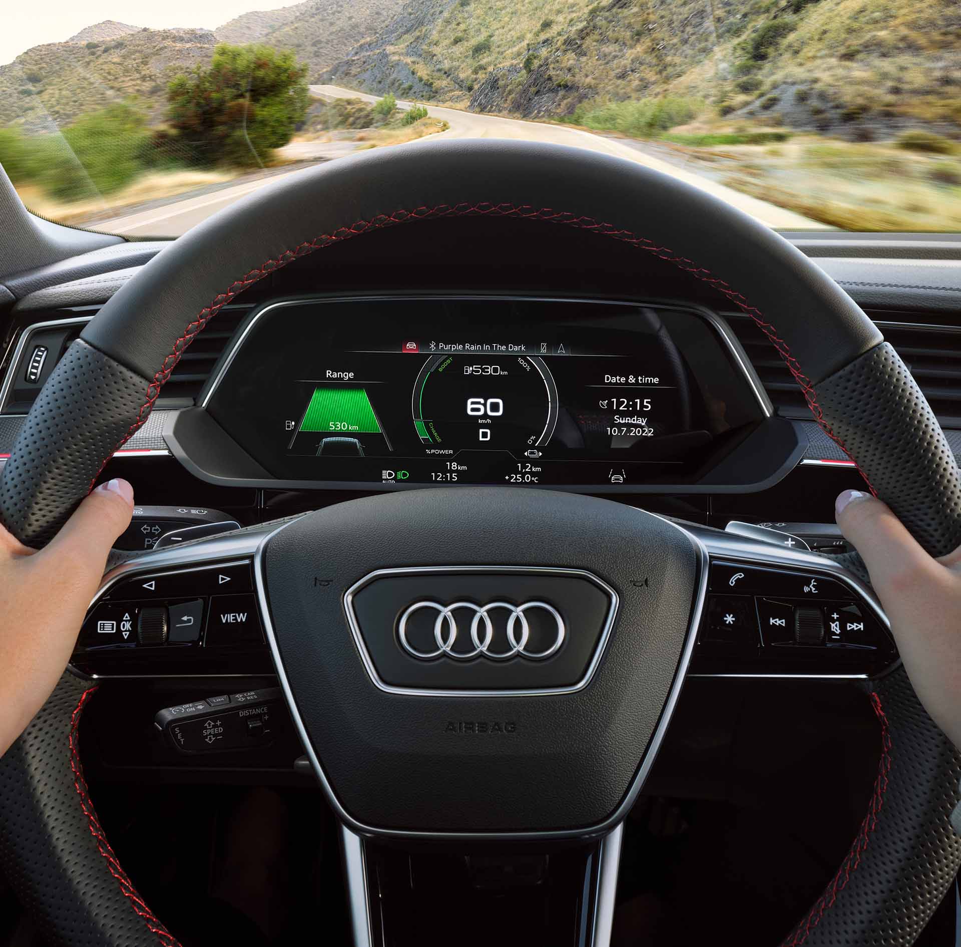 Virtuelni kokpit Audi SQ8 Sportback e-tron.