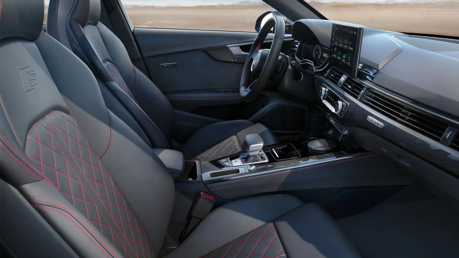 Seitliche Cockpitansicht Audi S4 Avant