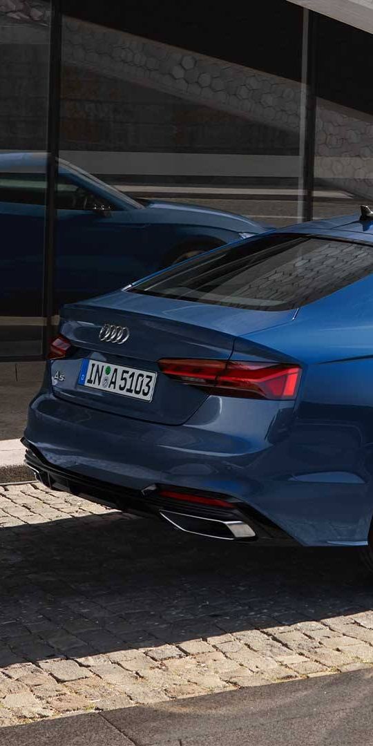 A5 Sportback Seitliche Heckansicht