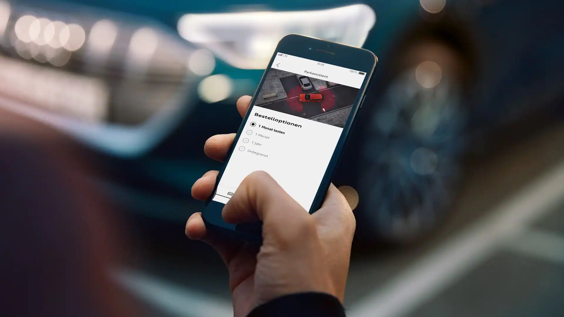 Audi connect wird über die myAudi App benutzt