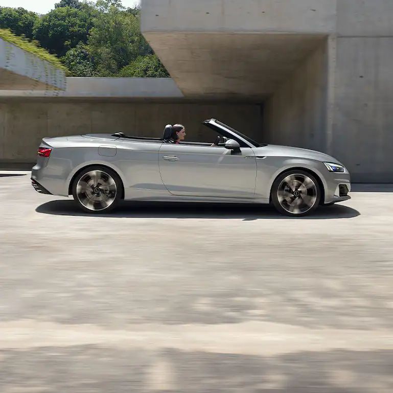 Audi A5 Cabriolet dynamische Seitenansicht