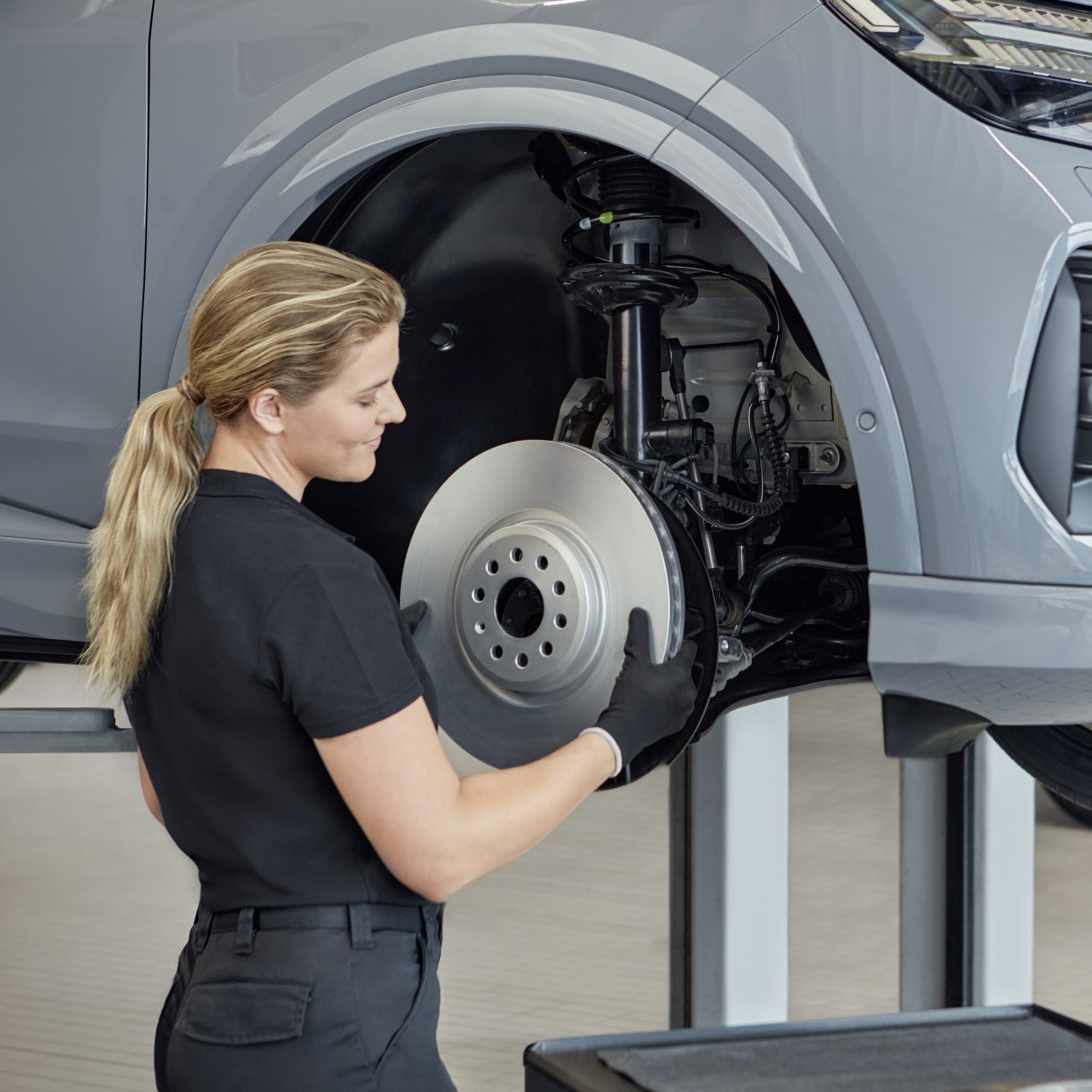 Changing the brakes discs