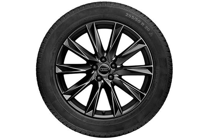 Audi 10 Speichen Lamina Design Schwarz Winterkomplettrad