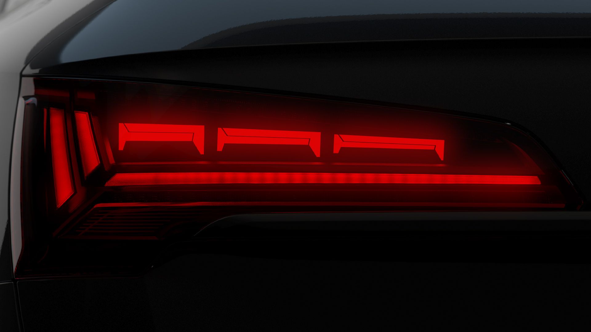 Schlusslichtsignatur 3 des Audi Q5 Sportback