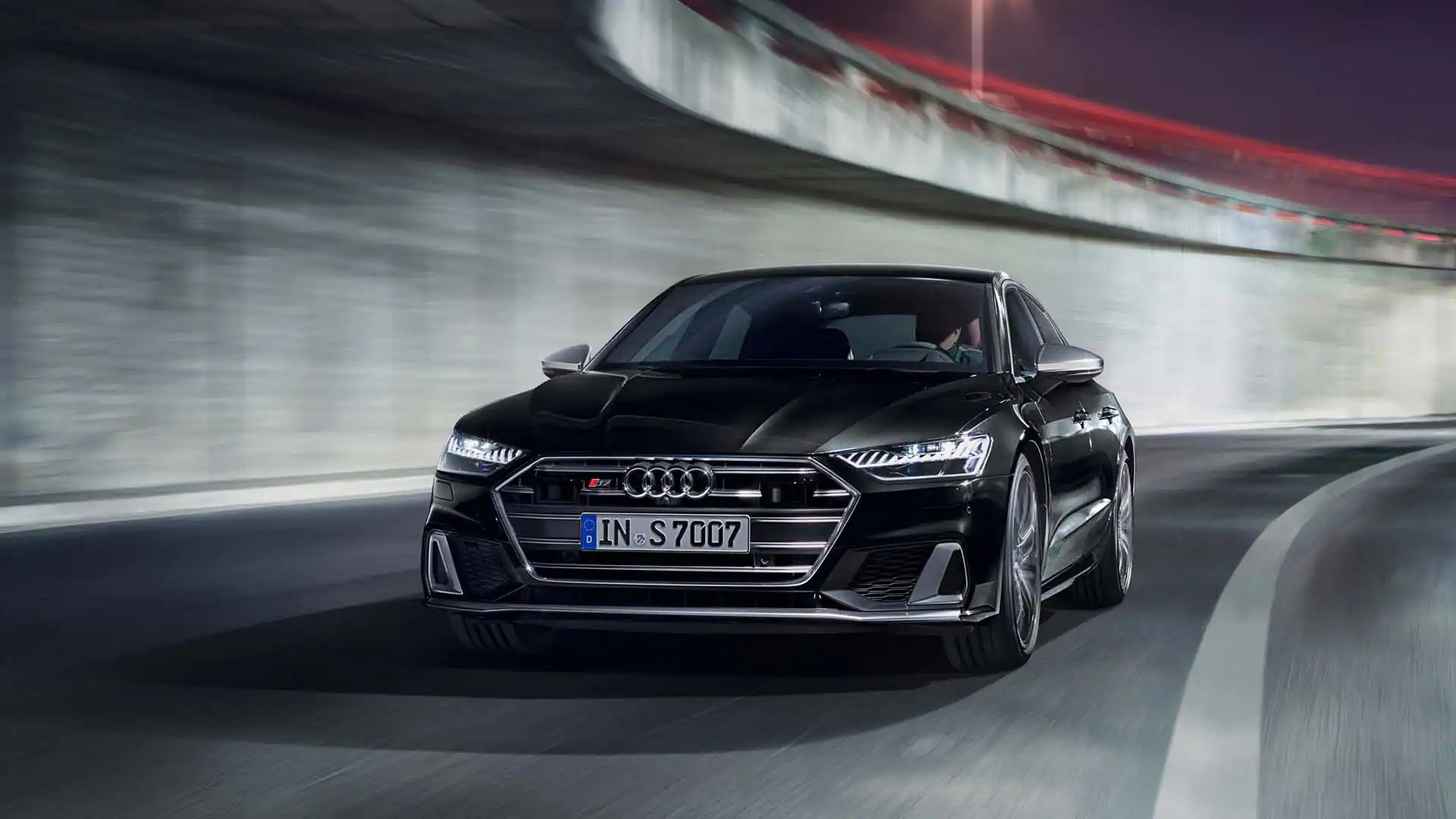 Dynamische Frontansicht des S7 Sportback
