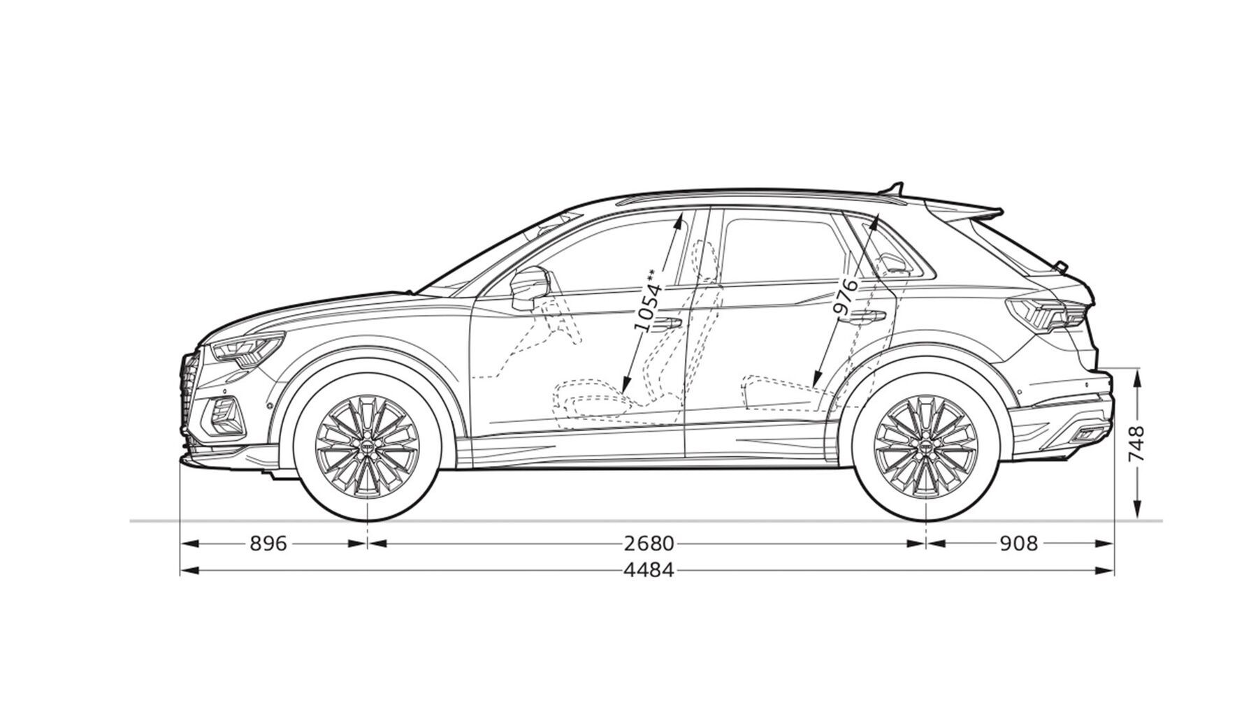 Audi Q3 Abmessungen Seitenansicht