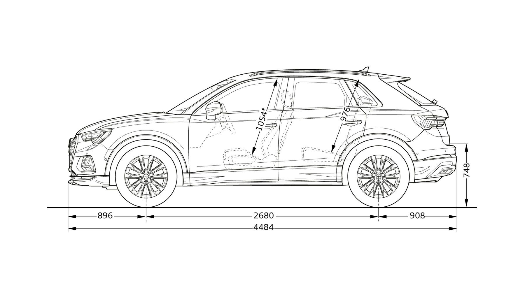 Audi Q3 Abmessungen Seitenansicht