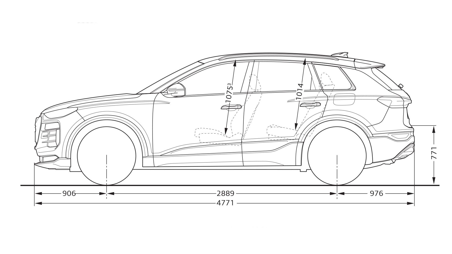 Audi Q6 SUV etron Abmessungen » alle Maße Audi Österreich