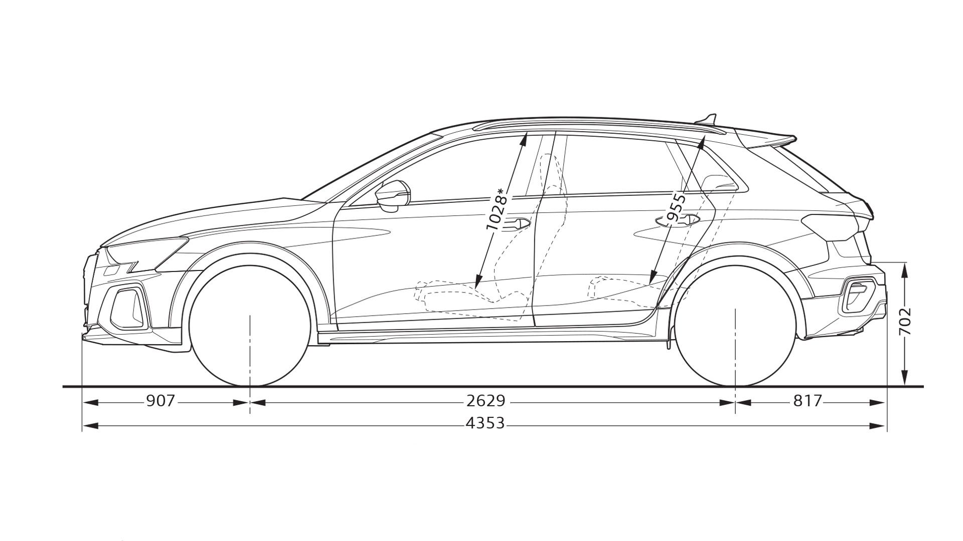 Audi A3 Allstreet Maße » alle Abmessungen Audi Österreich