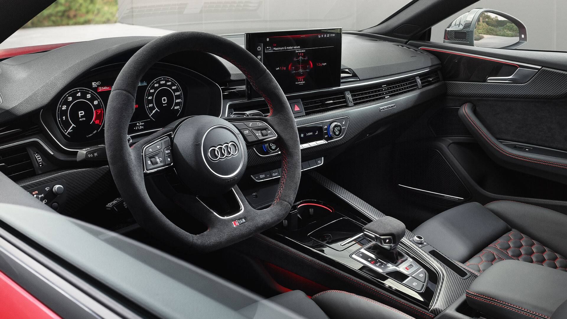 Innenansicht des Audi RS5 Coupé