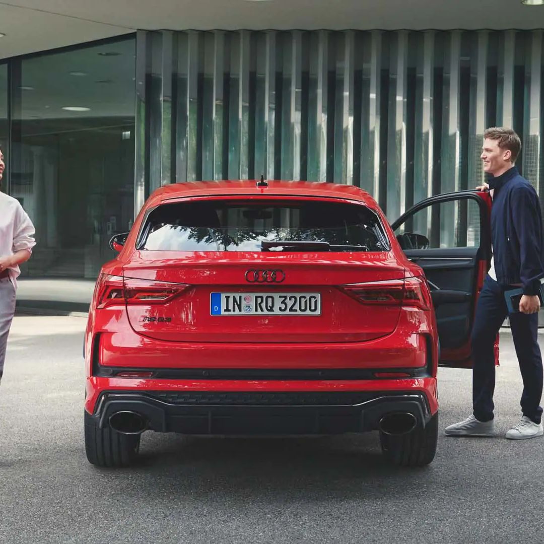 Heckansicht des Audi RS Q3 Sportback