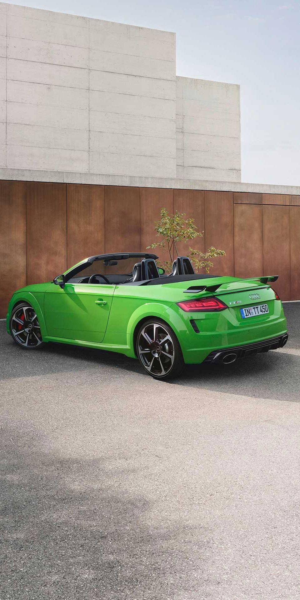 Audi TT RS Roadster seitliche Heckansicht